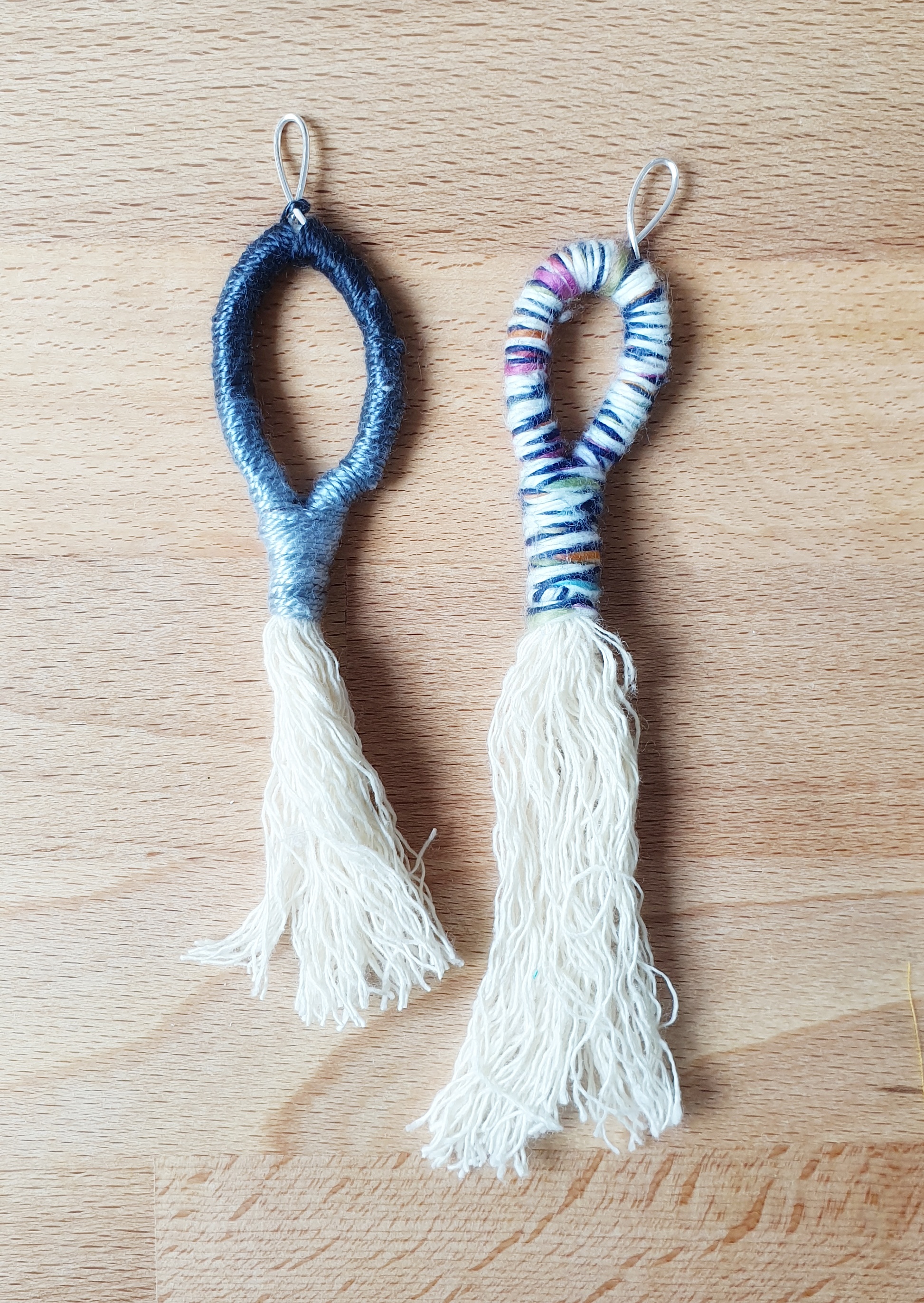 make a simple pendant with yarn craft tutorial 